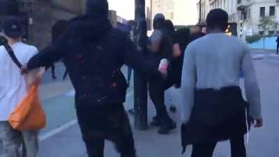 Black thugs brutally beat white man in London