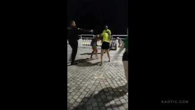 Brazilian football fans WC fight
