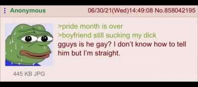 Anon is straight