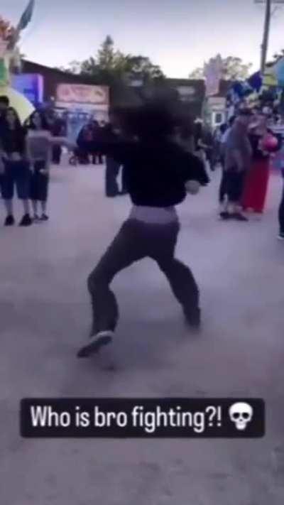 Bro Fighting his Dad 💀