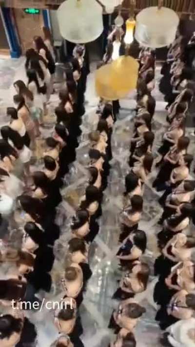 商K培训, 这规模和军队一样了.