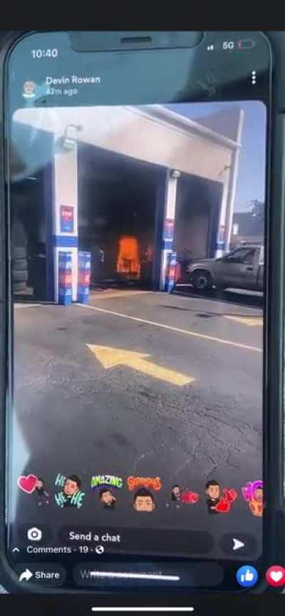 Trying to drain a fuel tank, ends up sparking a 3 alarm structure fire. (NEWS LINK)  