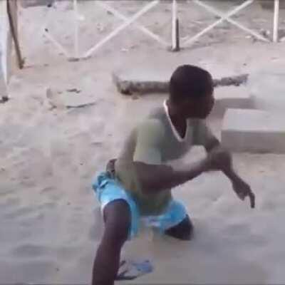 some guy that eats sand