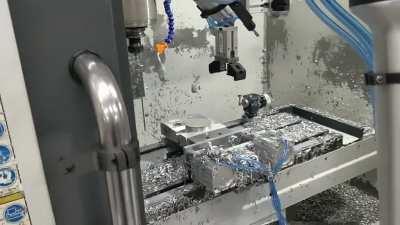 Collaborative Robotic Machine Tending installation I did a while back - complete with dance music.