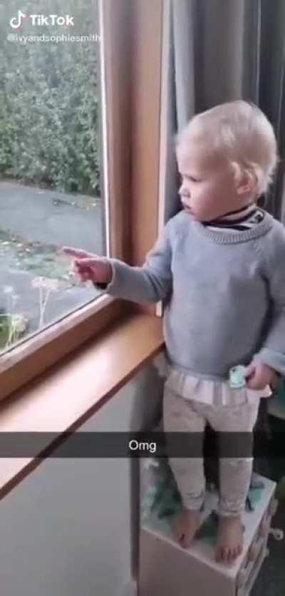 I wonder where she learned this