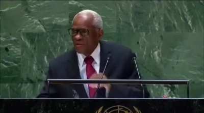 President of Haiti staying hydrated