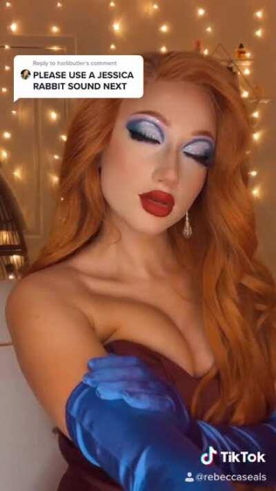 Jessica rabbit performance by @rebeccaseals