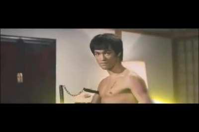 Bruce Lee + Nunchucksaber (?) + Duel of the Fates background (credits: Patrick Nan)