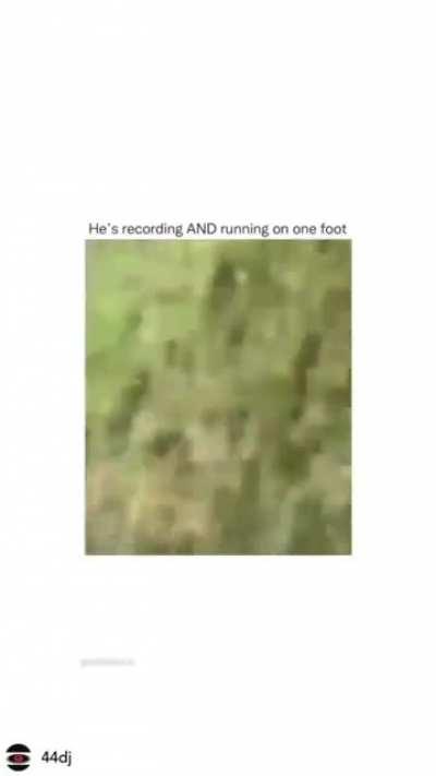 kid run on one foot while being stung by a wasp