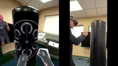 Heavy Bag + Mixed Reality Early Demo - Liteboxer