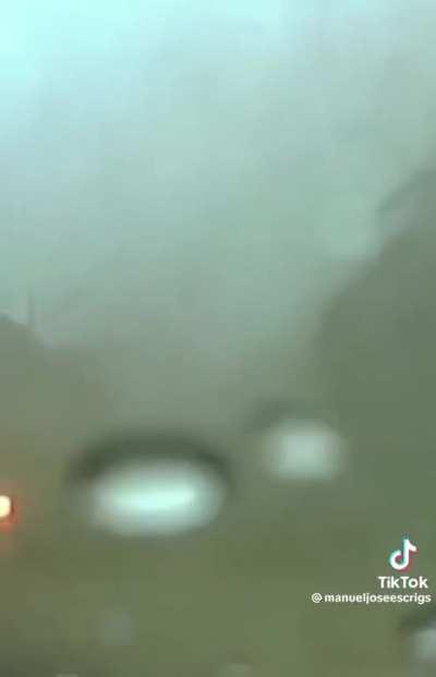 Road ahead becomes hazardous (understatement deliberate) 