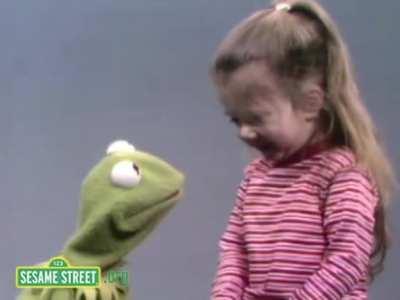 Kermit the Frog tries to sing the Alphabet, but keeps cutely getting interrupted by Joey Calvan in a 