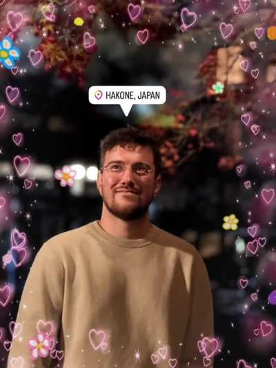 Our little Biffle in Japan🥹❤️ He looks so happy💫