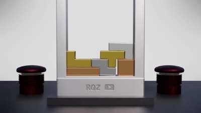 A satisfying ASMR metallic tetris animation I made