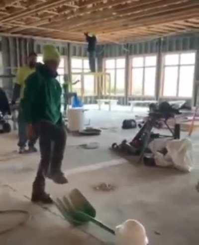 hope he is better working than doing tricks