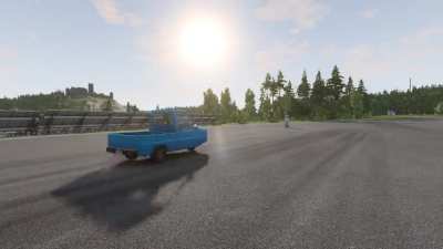 Ibishu Pigeon crashes into a pole