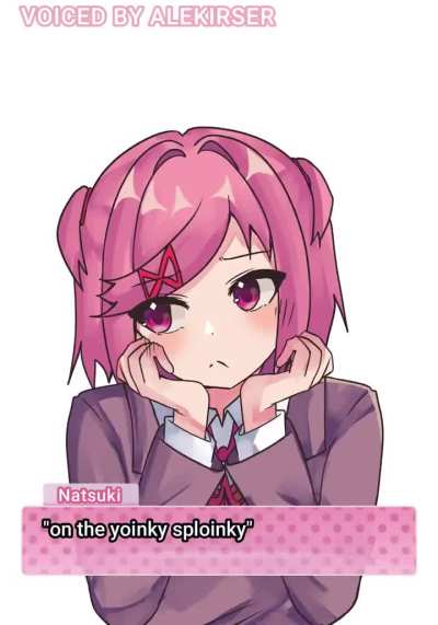 Natsuki's a*s-pirational quote (art: @NeruNemuTeto)