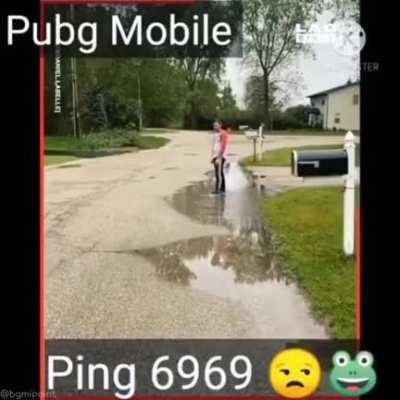 از جمله مشکلات پینگ بالا 🤣