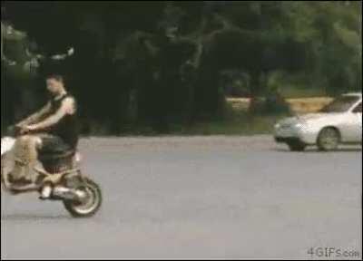 Strong from brake I guss.