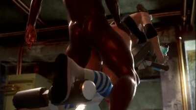 Claire Redfield Working Out Hard (EddyProductions) [Resident Evil]