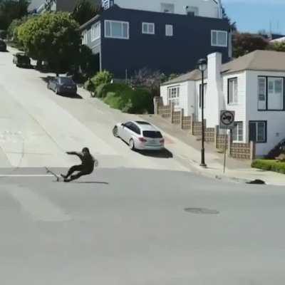 Sometimes the hill bombs you back