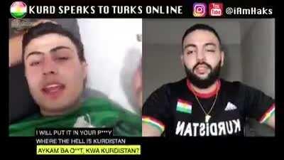Sözde Kürdistan bayrağı ile Türk chat odalarına giren K*rt