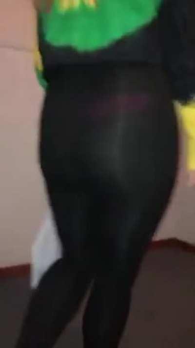 Blonde teasing in see-through