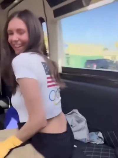 Nina Dobrev‘s tits look a lot bigger than when she was on Vampire Diaries