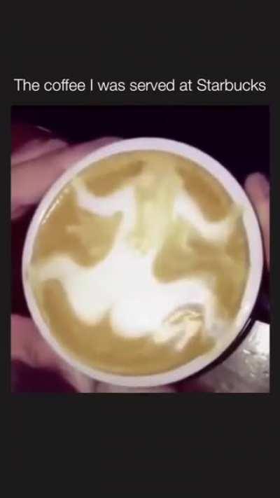 Blursed latté