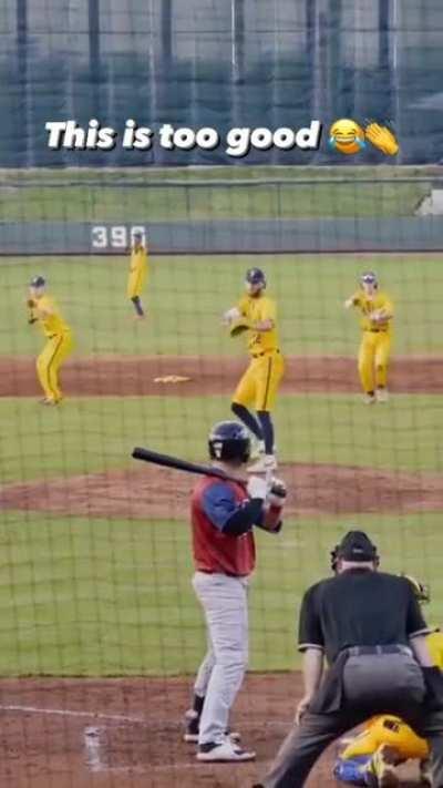 Most impressive pitch I've ever seen, even the Umpire was getting into it.