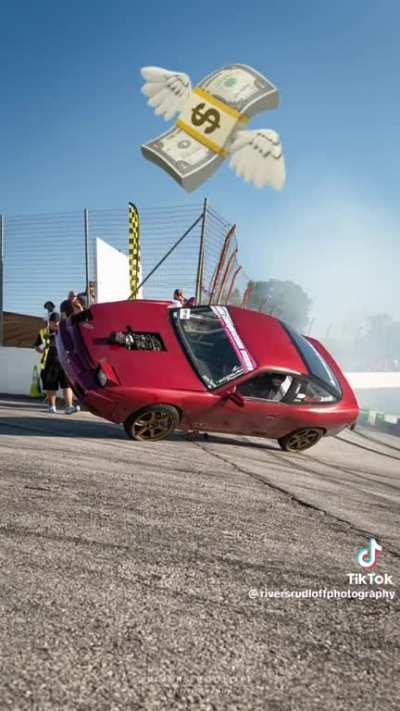 Spring for the shocks ejected and almost flipped the car.