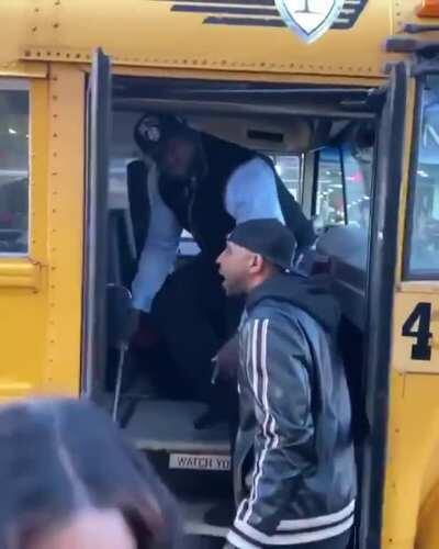 Busdriver kicks a kid out of the bus... wait for it