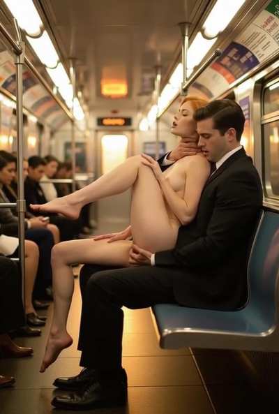 Playing with her on the subway