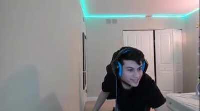 Chad sings with an angelic voice and shows some dance moves