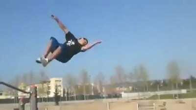 Atleast he landed softly.