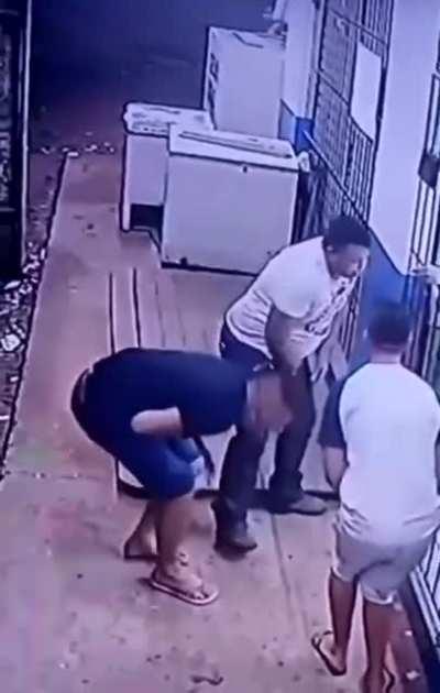 me greeting my friend