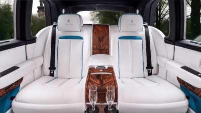 On my way to the office... in my Rolls Royce backseat :D