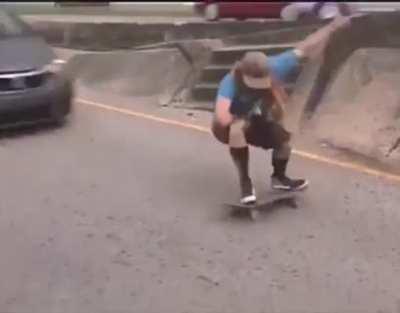 WCGW skating on an exit ramp