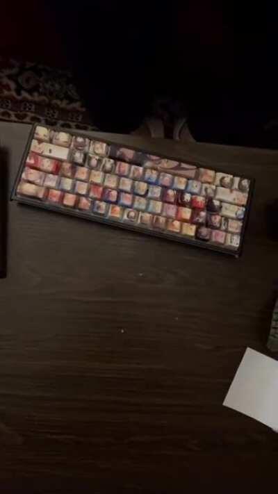 Do you guys like my new keyboard? My mom didn't like it so much as she's a little phobic, but I know my heckin redditorinos would appreciate it.