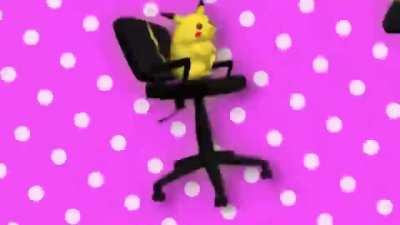 Pika on the chair what kind of crimes will he commit coof coof