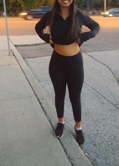 I checked if the coast was clear... It wasn't, but that didn't stop me. [f]