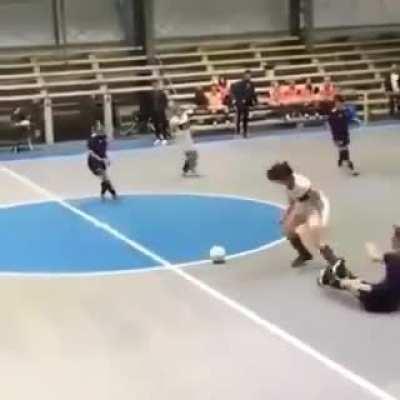 To keep the ball without getting injured