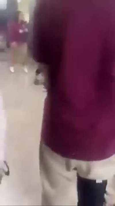 Fighting at lunch goes crazy