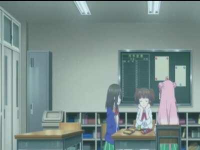 just a normal anime girl crunching on a pocky