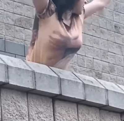 The jiggle of her big juicy tits 🥵😩💦