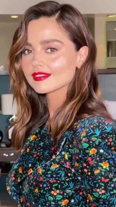 Jenna Coleman at the Women in Film Oscar party