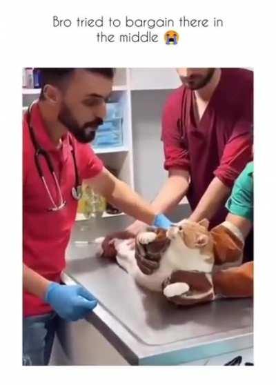 He tried negotiating lol