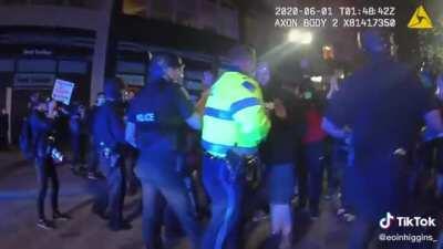 Video shows cops attacking BLM protesters during the George Floyd protests in Boston on 5/31