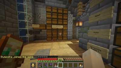 Ender pearl stasis chambers are so easy now, I just had to make mine a little bit fancy. Now me and my friend can summon each other to our shared storage system