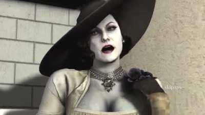 Lady Dimitrescu gets stuck.... 😏